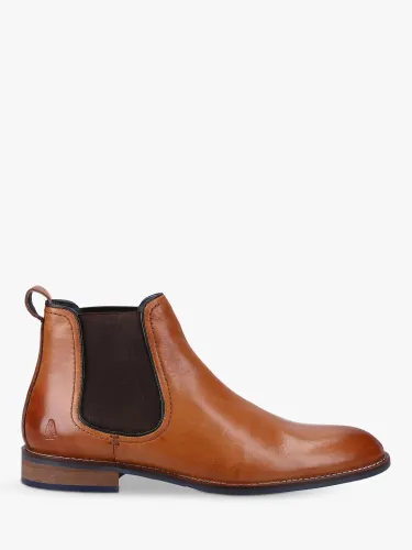 Hush Puppies Diego Leather Chelsea Boots - Tan - Male