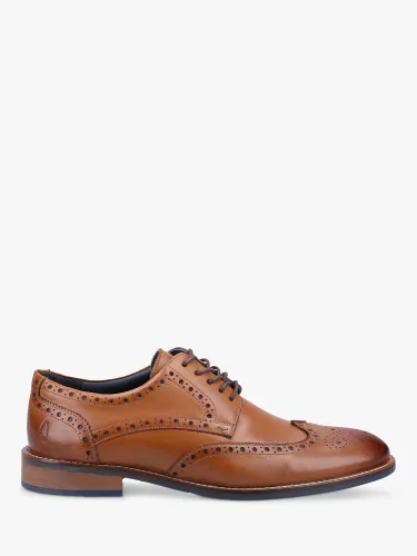 Hush Puppies Dustin Leather Brogues - Tan - Male
