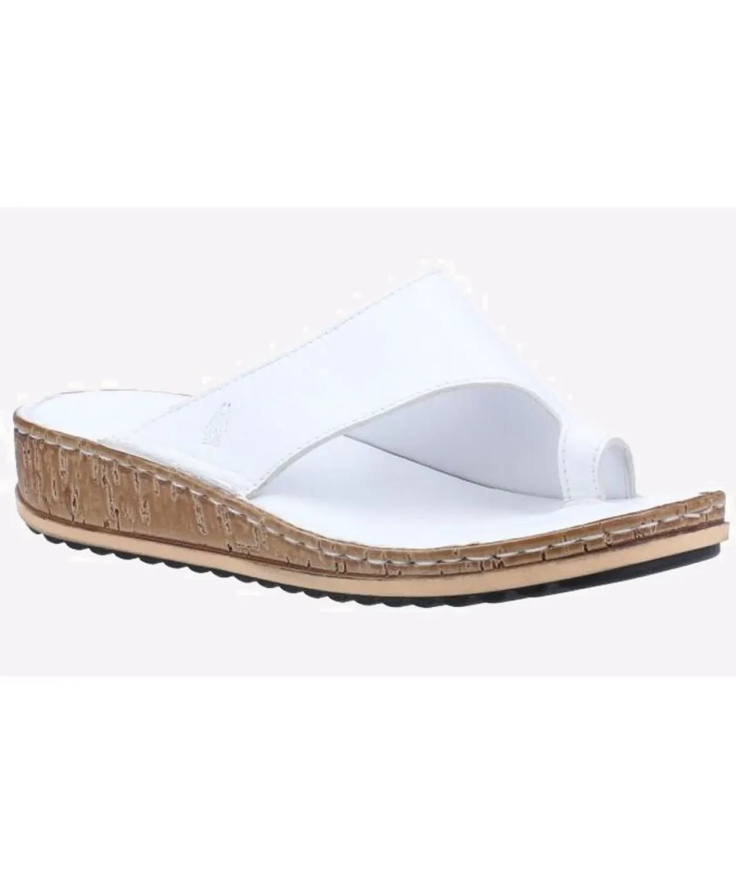 Hush Puppies Elissa Leather Sandals Womens - White