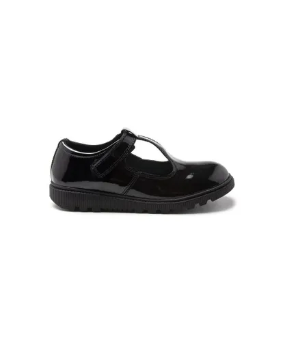 Hush Puppies Girls Gracie 2 Shoes - Black Leather