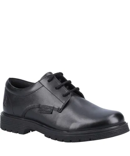 Hush Puppies Girls Poly Leather School Shoes (Black)