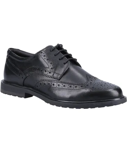 Hush Puppies Girls Verity Leather Brogues (Black)