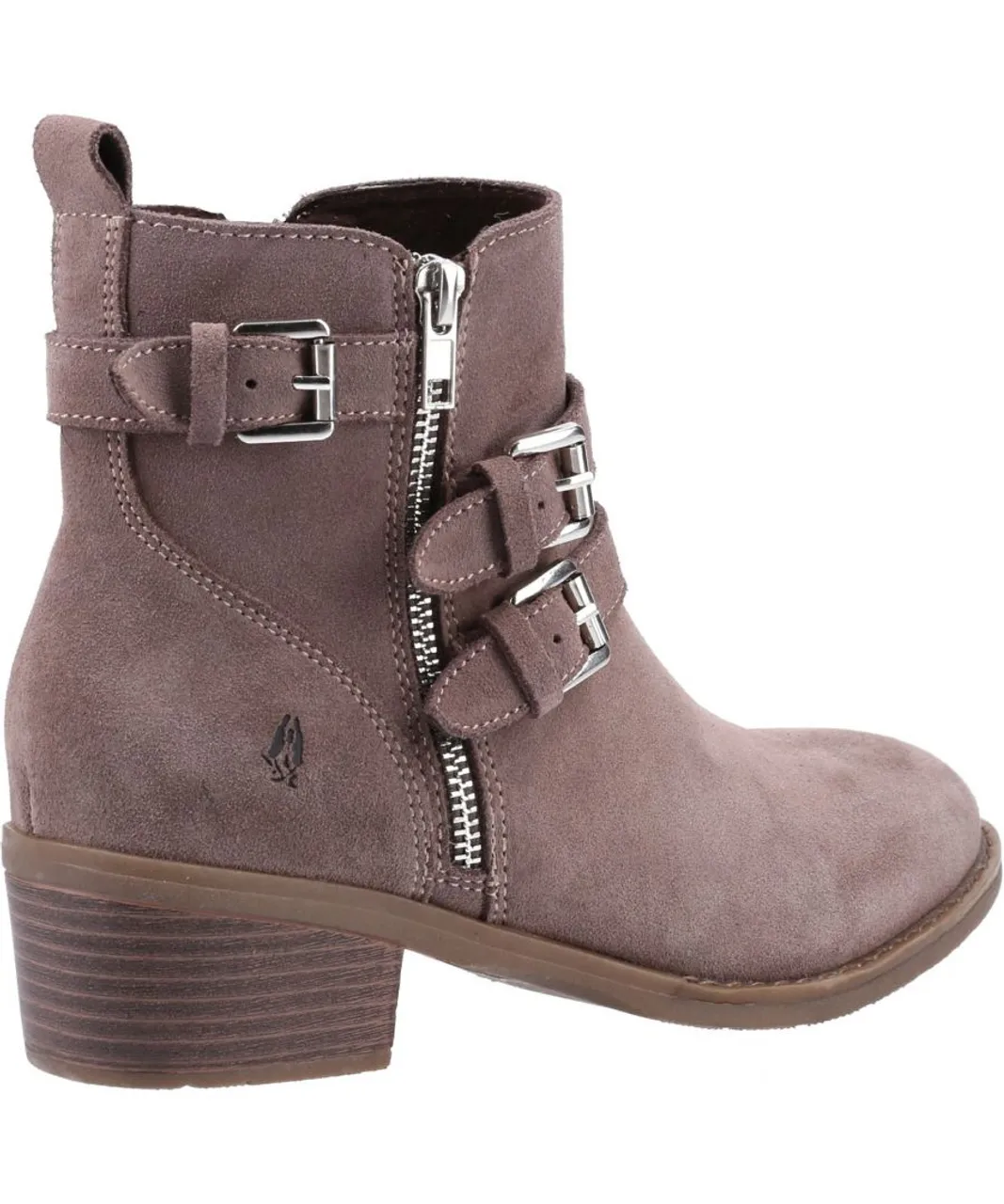 Hush Puppies Jenna Ankle Boot MEMORY FOAM Womens - Taupe Leather