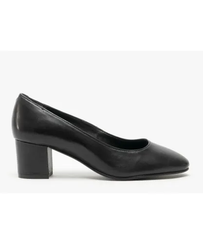 Hush Puppies Ladies/Womens Anna Leather Court Shoe (Black)