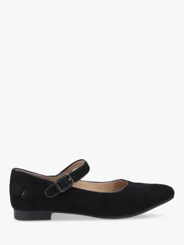 Hush Puppies Melissa Suede Strap Mary Jane Shoes, Black - Black - Female