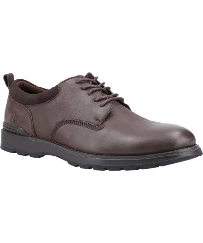 Hush Puppies Mens Dylan Leather Shoes (Brown)