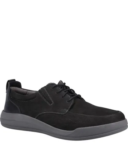 Hush Puppies Mens Eric Leather Lace Up Shoes (Black)