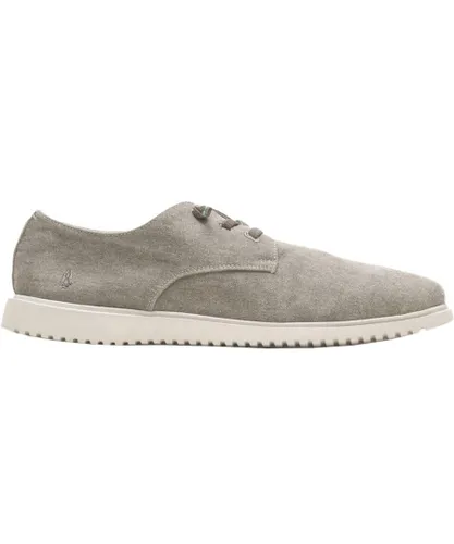 Hush Puppies Mens Everyday Lace Leather Shoes (Grey)