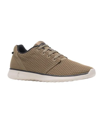 Hush Puppies Mens Good Shoe Lace Recycled Trainers (Olive)