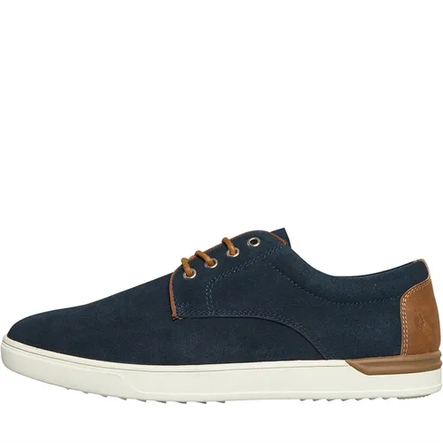 Hush Puppies Mens Joey Casual Shoes Navy Suede