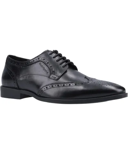 Hush Puppies Mens Leather Brogues (Black)