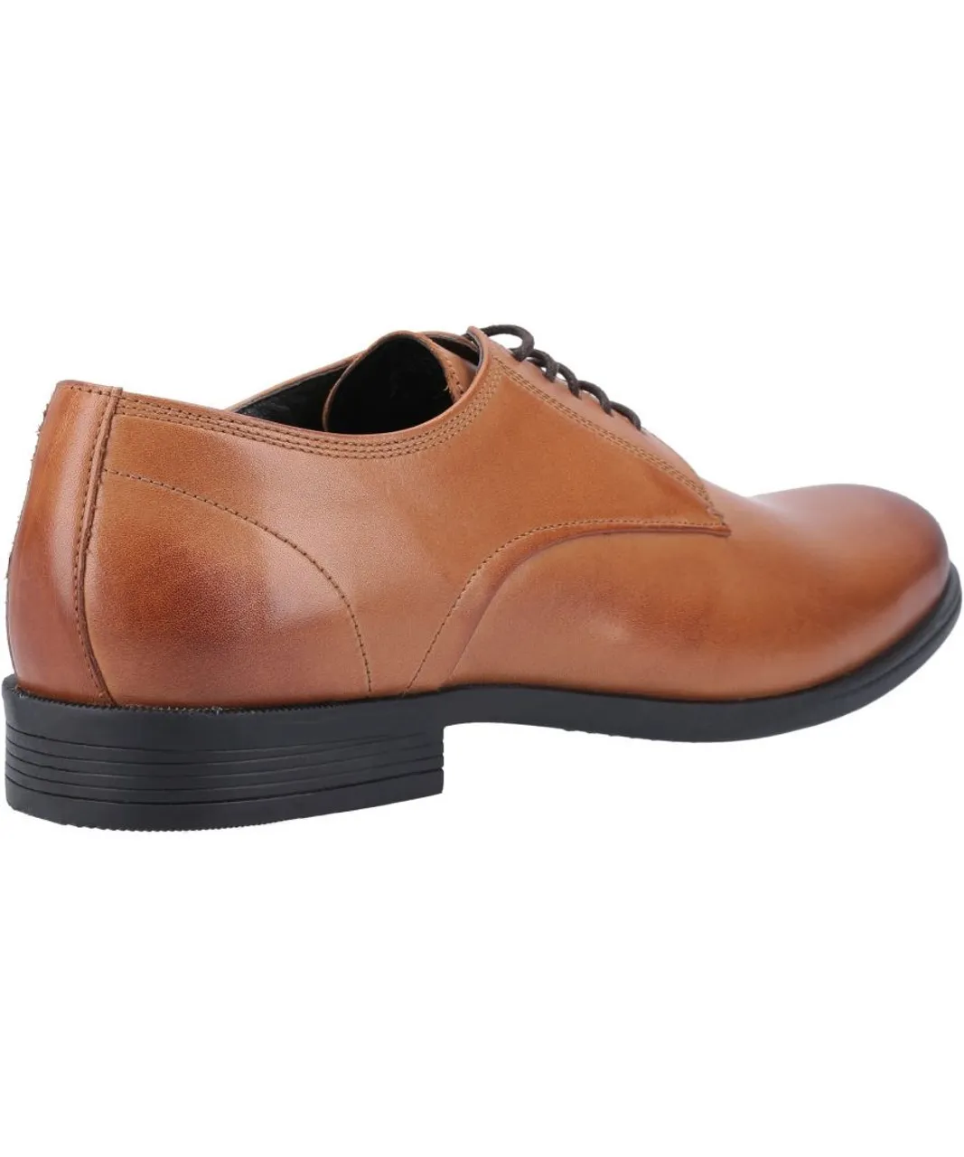 Hush Puppies Mens Oscar Clean Toe Lace Up Shoe - Tan Leather