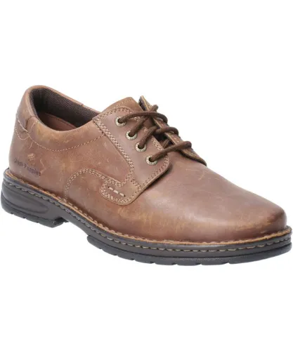 Hush Puppies Mens Outlaw II Laced Leather Shoe Oxford Shoes - Brown