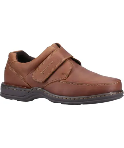 Hush Puppies Mens Roman Leather Shoes (Brown)