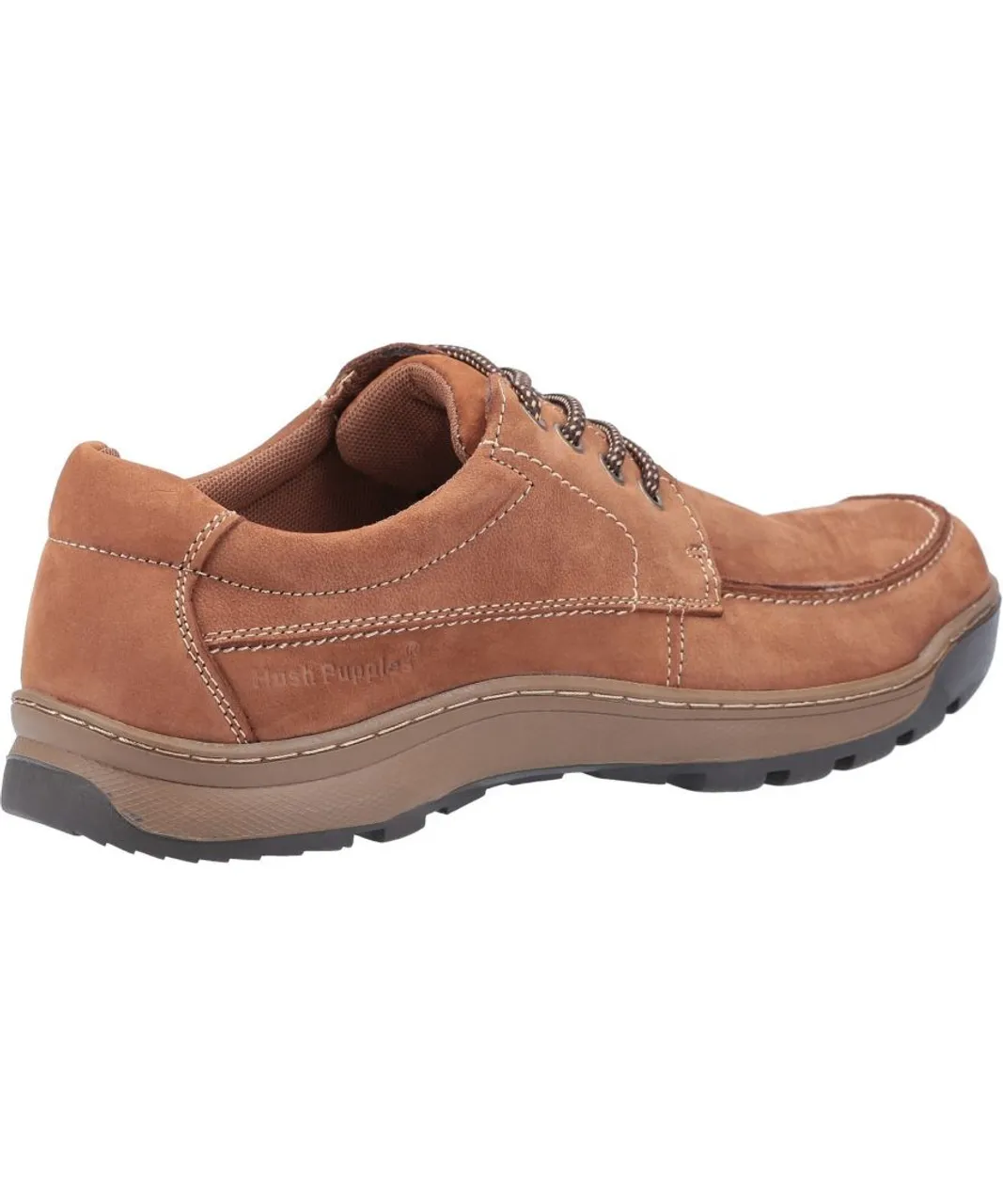 Hush Puppies Mens Tucker Lace Shoe - Tan Leather