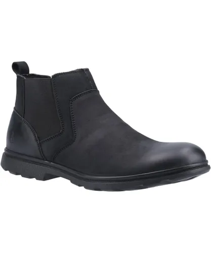 Hush Puppies Mens Tyrone Nappa Leather Boots (Black)