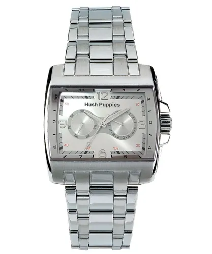 Hush Puppies Mens WATCH - Silver Stainless Steel - One Size
