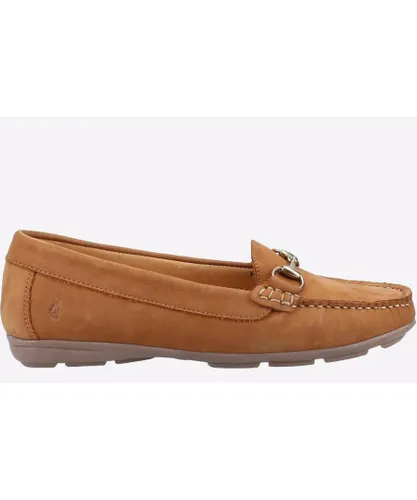Hush Puppies Molly Snaffle MEMORY FOAM Loafer Leather Womens - Tan