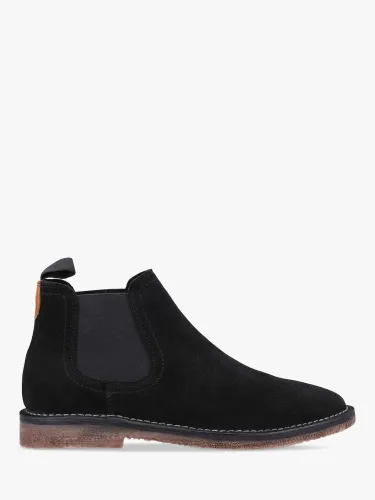 Hush Puppies Shaun Leather Chelsea Boots - Black - Male