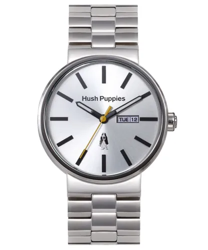 Hush Puppies : Signature Mens Silver Watch Stainless Steel - One Size