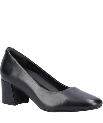 Hush Puppies Womens/Ladies Alicia Leather Court Shoes (Black)