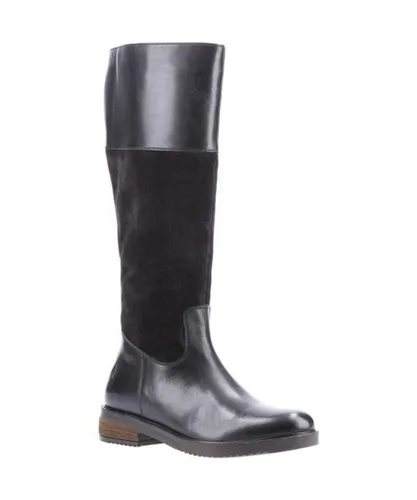 Hush Puppies Womens/Ladies Kitty Leather Knee-High Boots (Black)