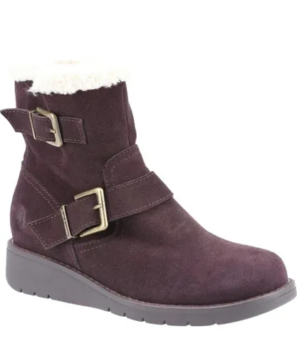 Hush Puppies Womens/Ladies Lexie Suede Ankle Boots (Brown)