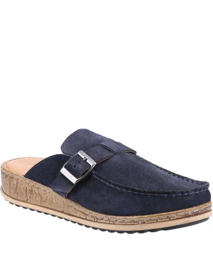 Hush Puppies Womens/Ladies Sorcha Leather Sandals (Navy)