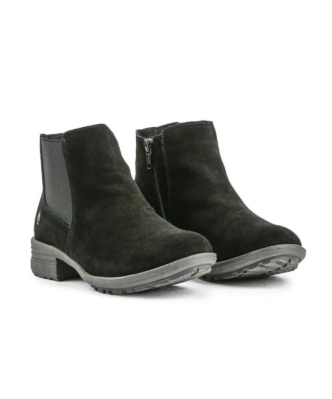 Hush Puppies Womens Madyson Boots - Black Suede