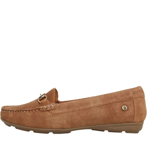 Hush Puppies Womens Molly Loafers Tan Suede