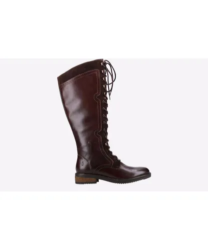 Hush Puppies Womens Rudy Leather Long Boot - Brown