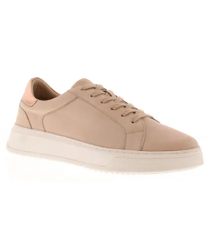 Hush Puppies Womens Trainers Chunky Camille Nubuck Leather Lace Up blush - Pink