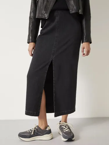 HUSH Rachel Denim Maxi Skirt - Washed Black - Female