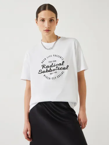 HUSH Radical Sabbatical Oversized T-Shirt, White - White - Female