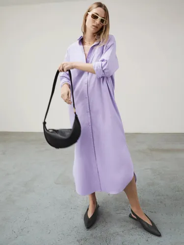 HUSH Sahra Maxi Shirt Dress, Purple - Purple - Female