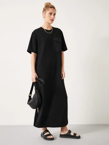 HUSH Steph T-Shirt Maxi Dress, Black - Black - Female