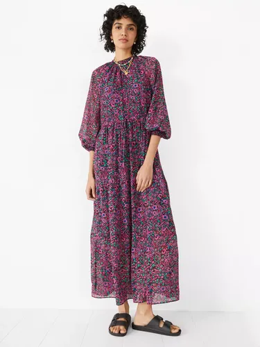 HUSH Tala Floral Print Maxi Dress, Pink - Pink - Female
