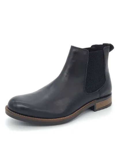 HX London Hampton Leather Black Mens Chelsea Boots