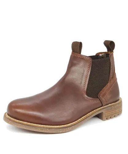 HX London Merton Leather Brown Mens Chelsea Boots