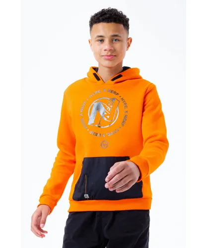 Hype Boys X Nerf Orange Logo Kids Pullover Hoodie Cotton