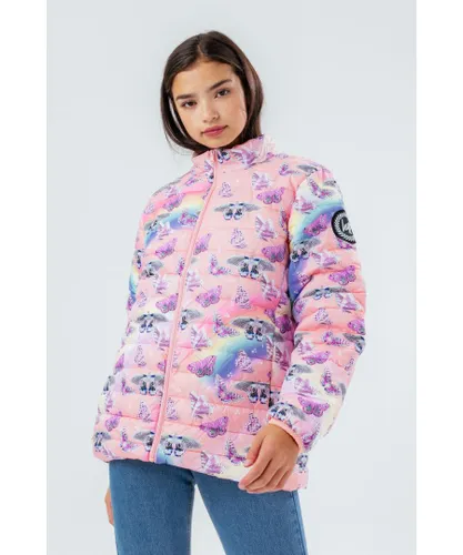 Hype Girls Butterfly Field Kids Puffer Jacket - Multicolour