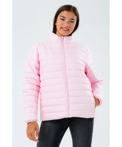 Hype Girls Pink Lightweight Puffer Jacket