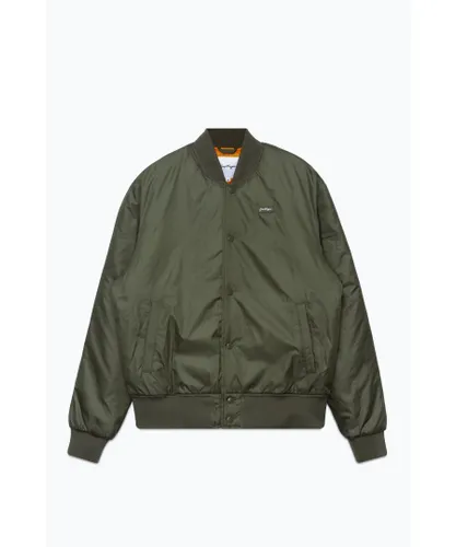 Hype Mens ADULTS GREEN SCRIBBLE BOMBER JACKET