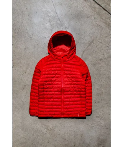 Hype Red Mens Puffer Jacket
