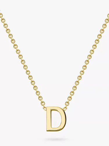 IBB 9ct Yellow Gold Initial Necklace - D - Female