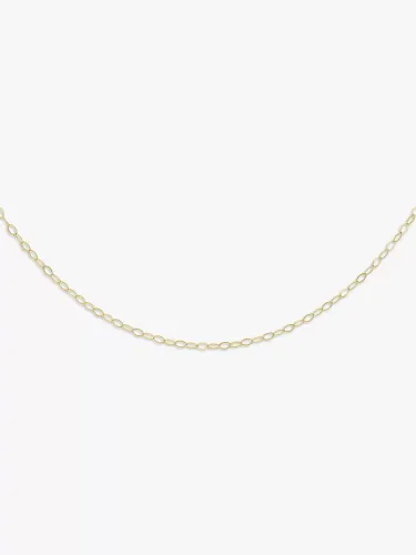 IBB 9ct Yellow Gold Long Loose Link Chain Necklace, Gold - Gold - Female