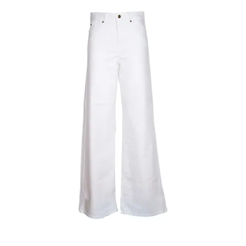 Iblues , White Wide Leg Pants Lira Model ,White female, Sizes: