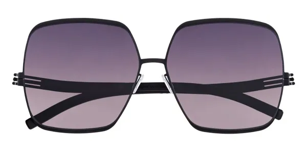 Ic! Berlin M1387 Angelina T. Black Women's Sunglasses Black Size 62