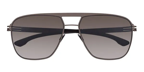 Ic! Berlin M1458 Marcel E. Graphite Men's Sunglasses Grey Size 63