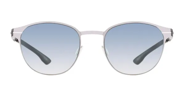Ic! Berlin M1620 Aimee Chrome Men's Sunglasses Silver Size 49